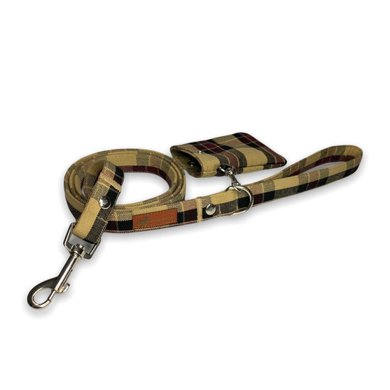 Scottish Brown Correa Leash Hygge Doggie 